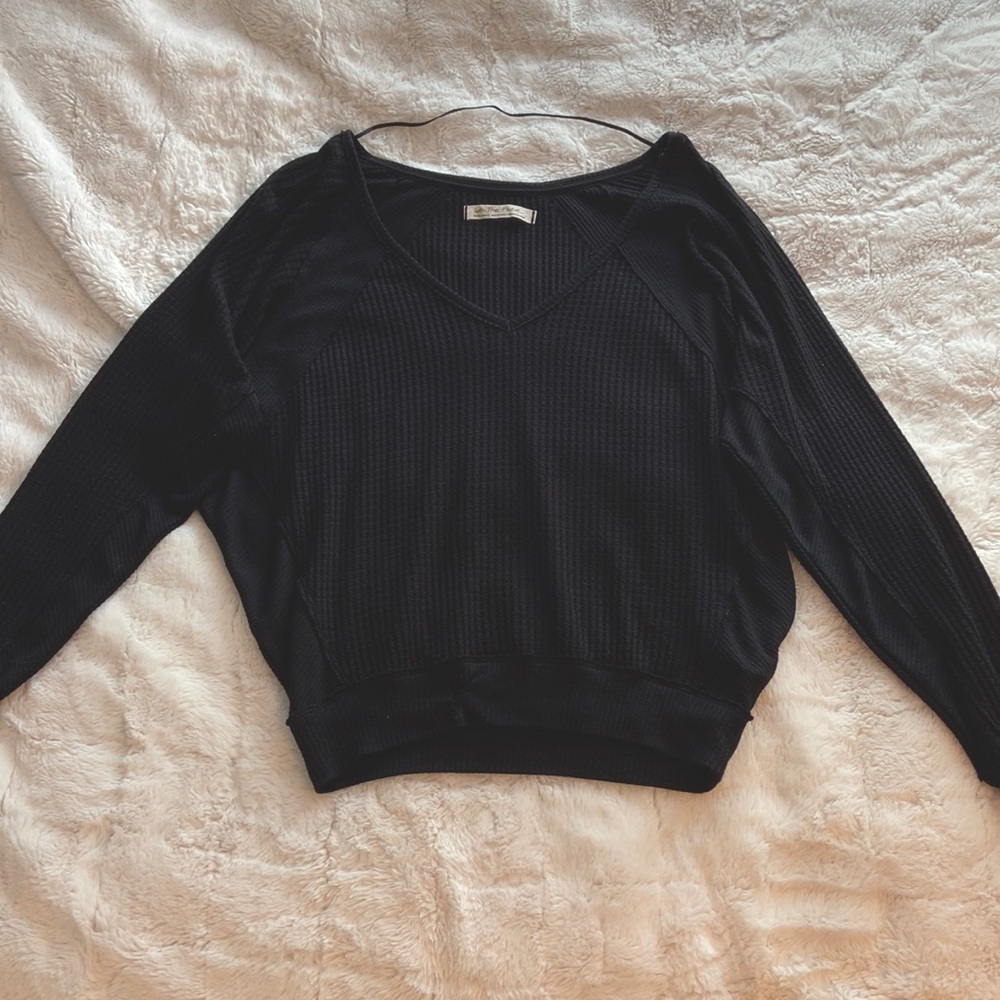 Black Free People long sleeve shirt